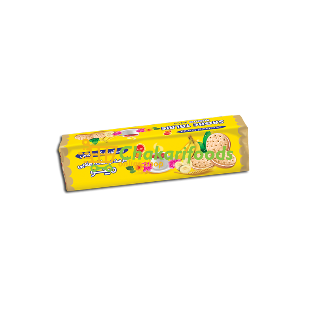 Saghe Talaie Kekse mit Bananen Creme-بیسکوئیت