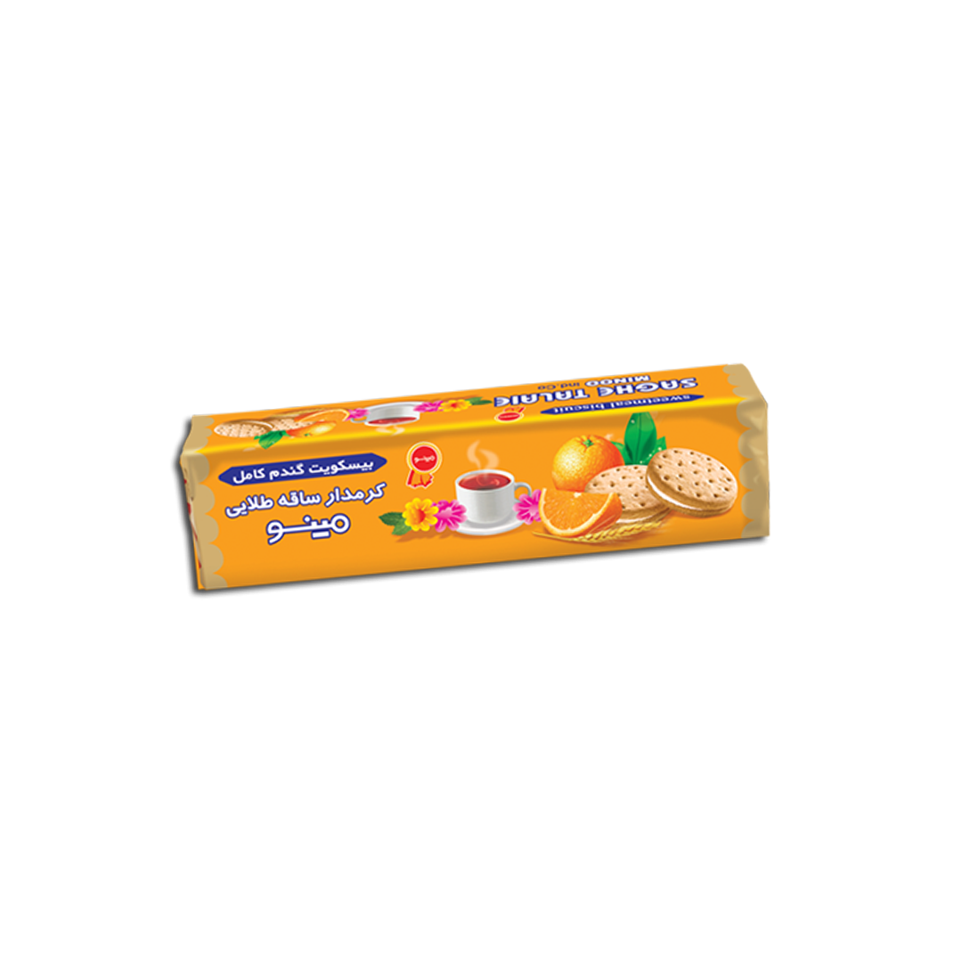 Saghe Talaie Kekse mit Orangen Creme-بیسکوئیت