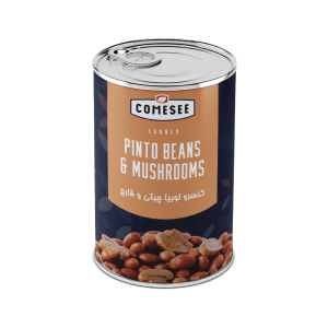 Dampfgegarte Pintobohnen mit Pilzen-لوبیا و قارچ